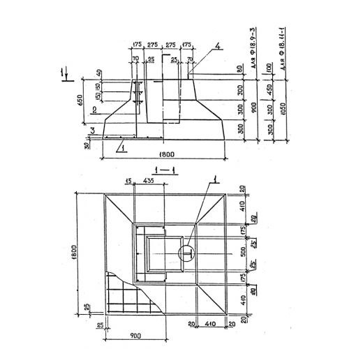 Фундамент 1800 на 1800
